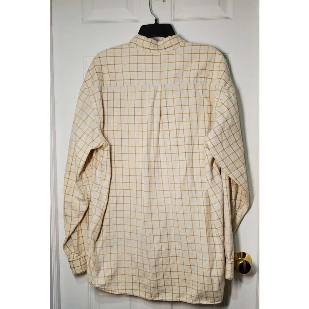 L.L.Bean Men’s XL Regular Button-Down Shirt 100% Cotton Plaid Long Sleeve Casual - Picture 10 of 12